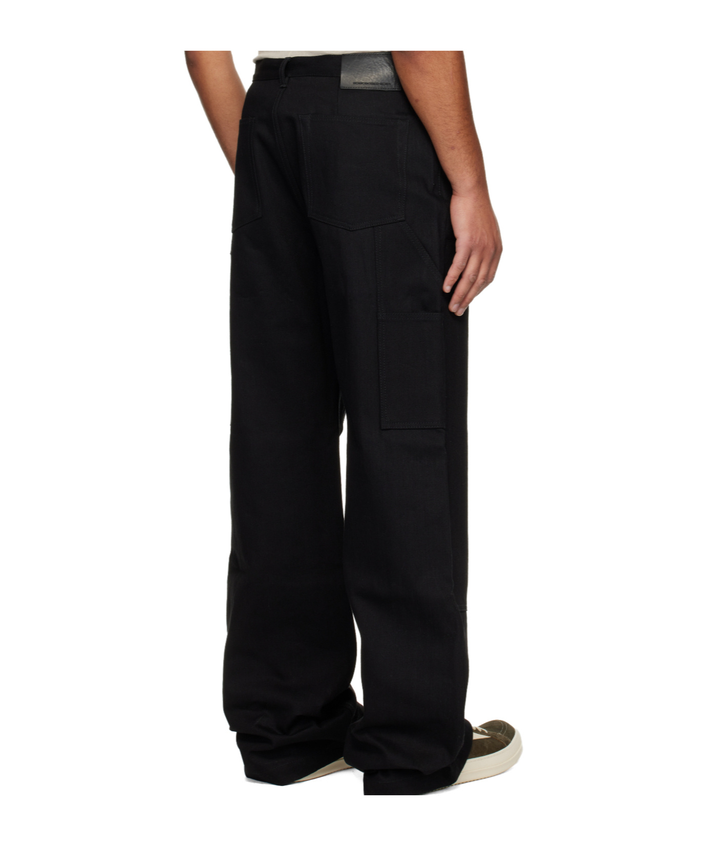 Rick Owens Drkshdw Non-stretch Wide-leg Jeans In Black