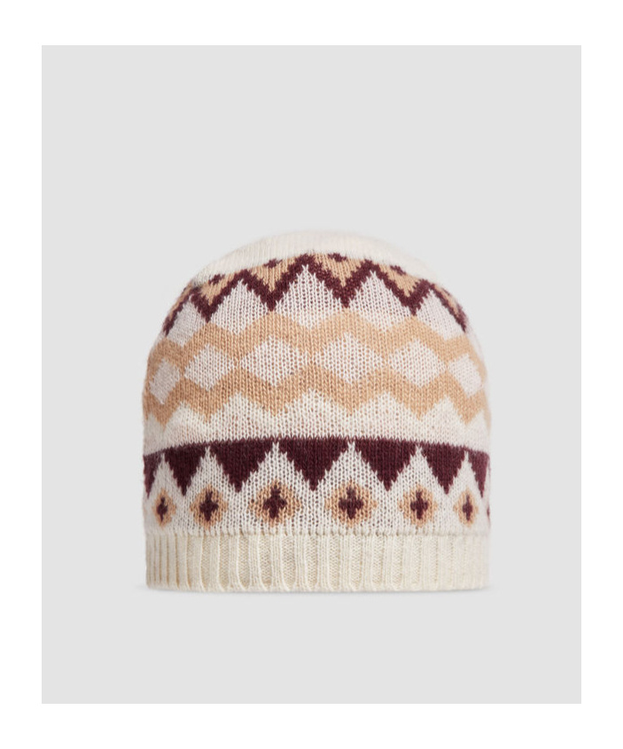 Moncler Wool Knitted Hat In Nude