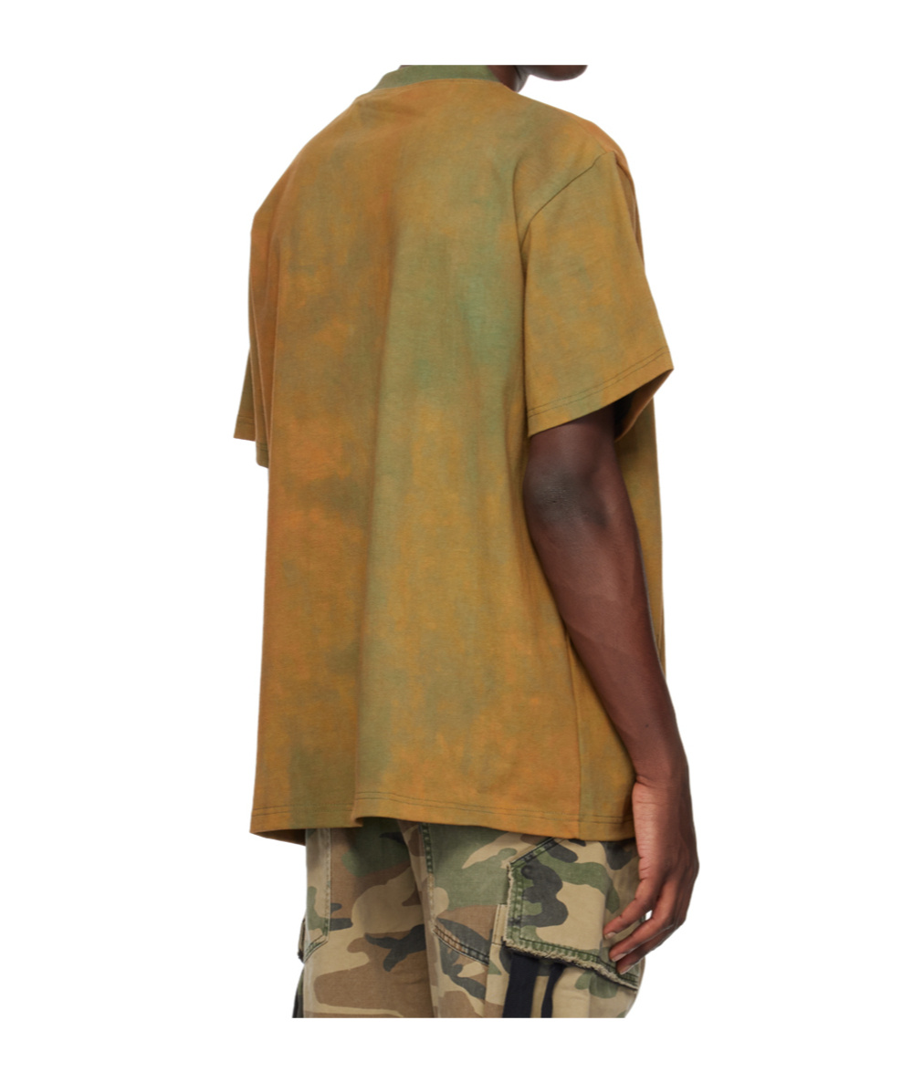 Song For The Mute Khaki Sftm Circle T-shirt In Brown
