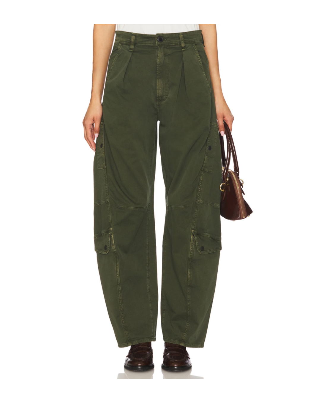 Citizen Of Humanity Casual Pants With Belt Loops In Green