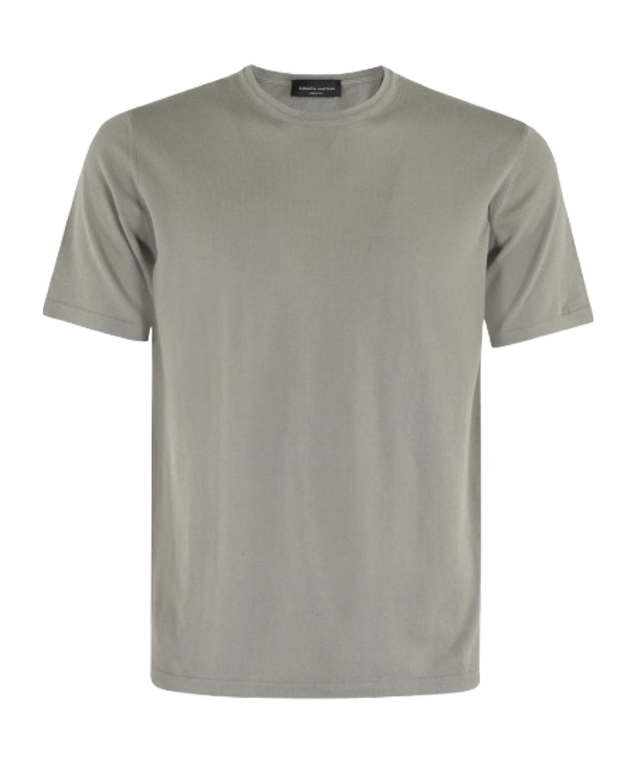 Roberto Collina Round Neck Short Sleeve T-shirt In Brown