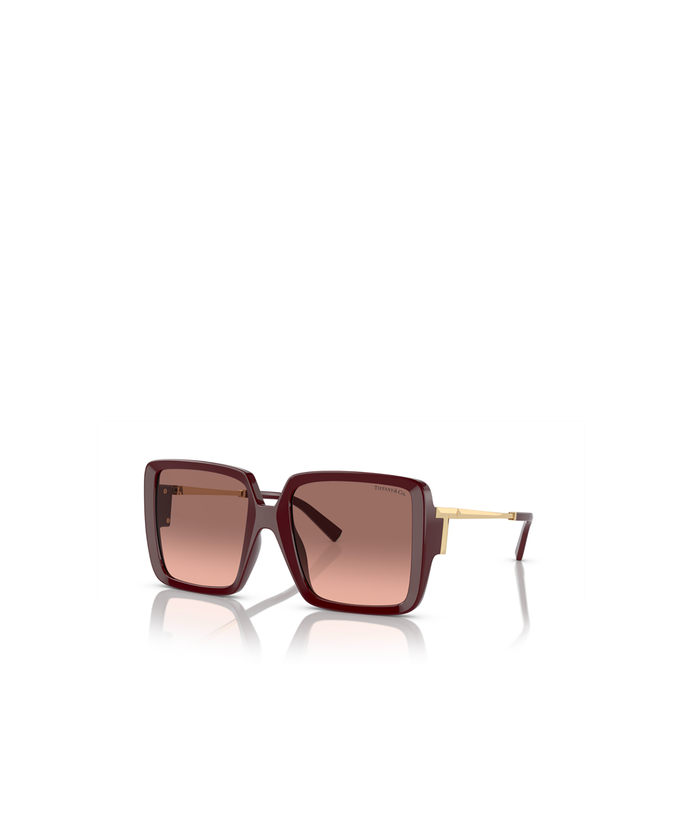 Tiffany & Co 55mm Gradient Square Sunglasses In Brown