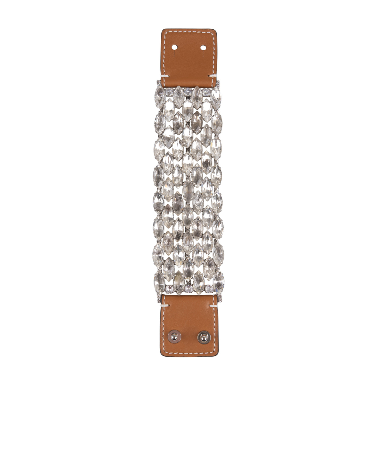 Ermanno Scervino Crystal Bracelet In Gray