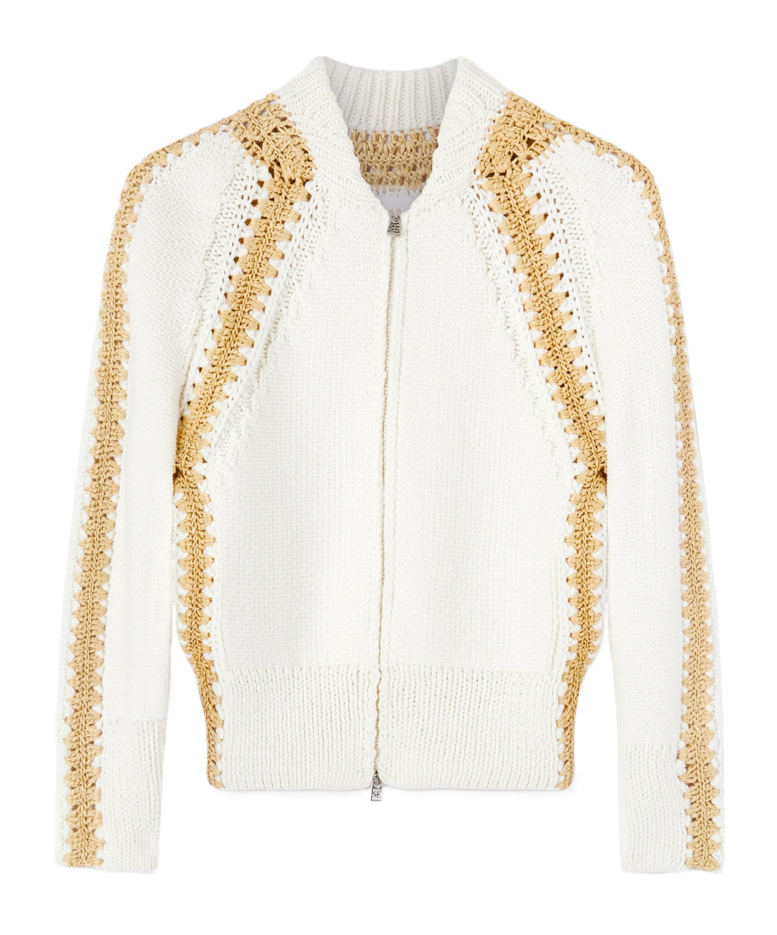 Ermanno Scervino Cardigan Mit Raffiabast-details In White