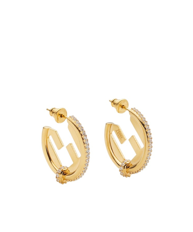 Fendi Gold-colored Earrings In Gold