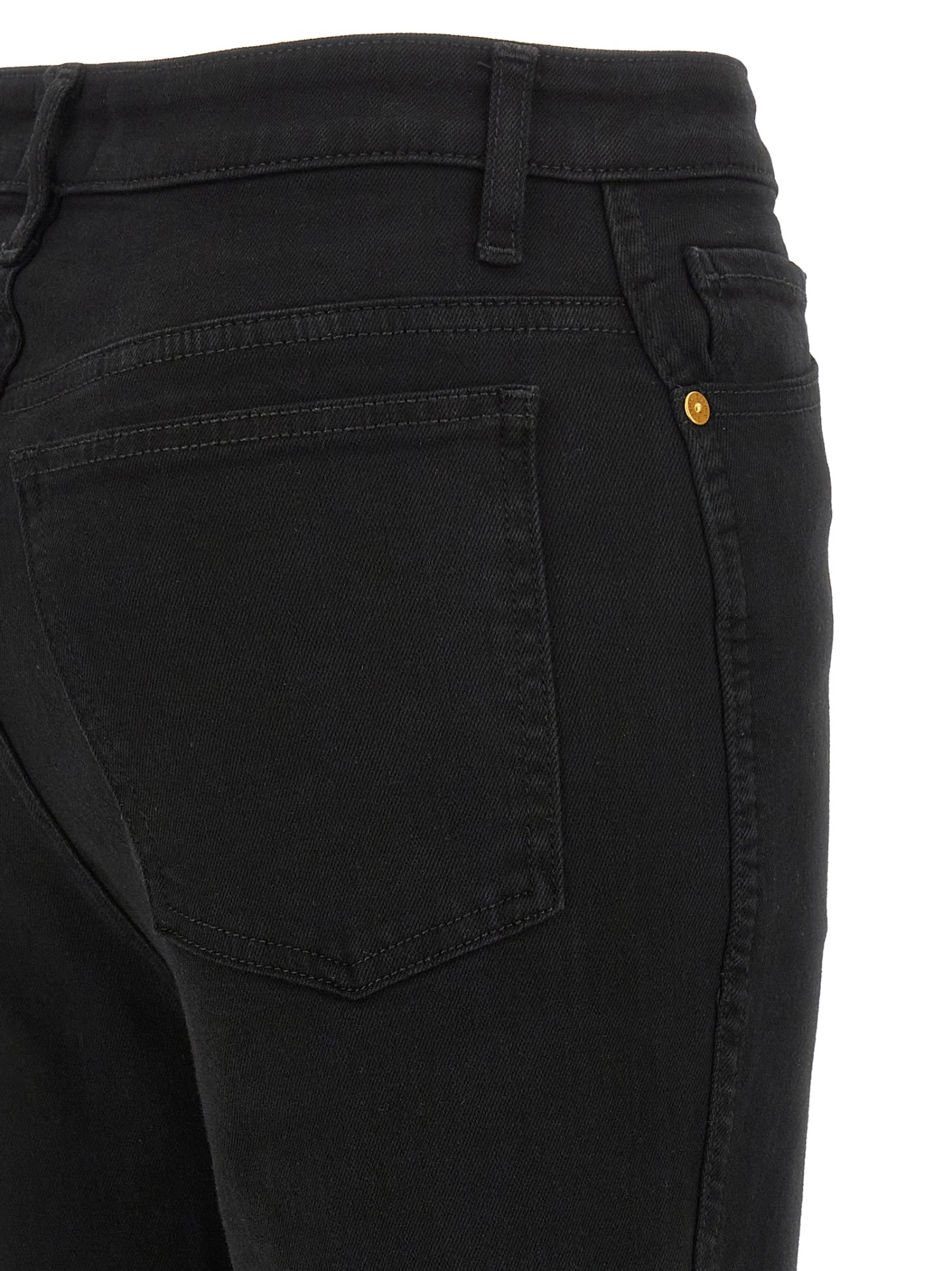 Khaite Abigail Straight Leg Jeans In Black