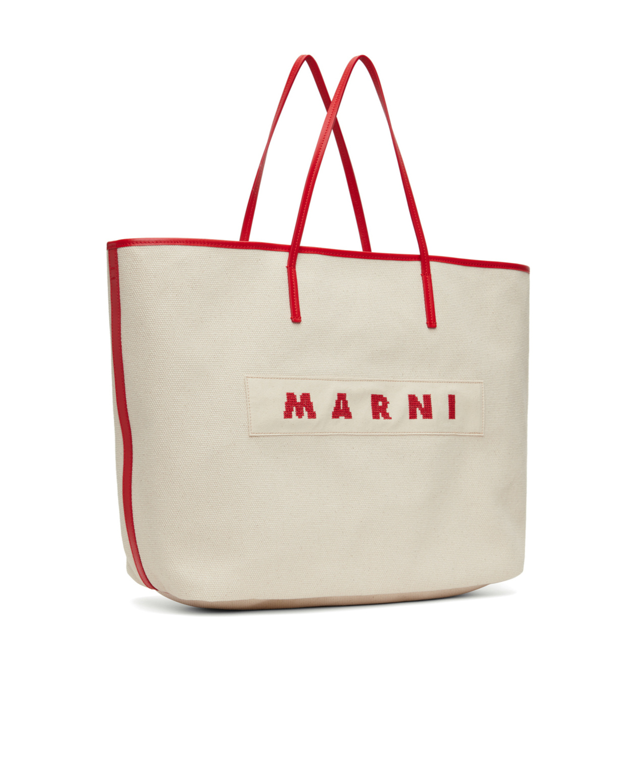 Marni Medium Janus Double-sided Handbag In Nude