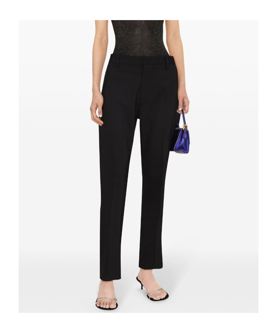 Dsquared2 Tapered Tailored Trousers In Black