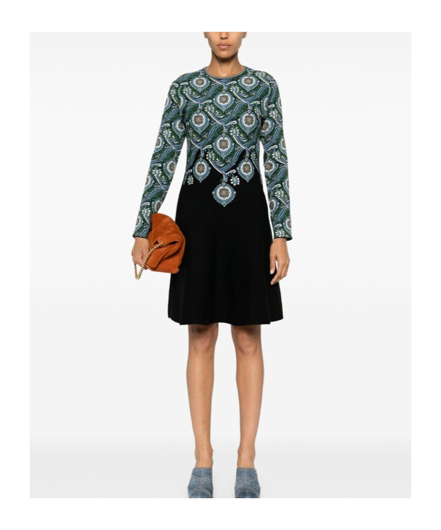 ETRO LONG-SLEEVED PRINTED DRESS 