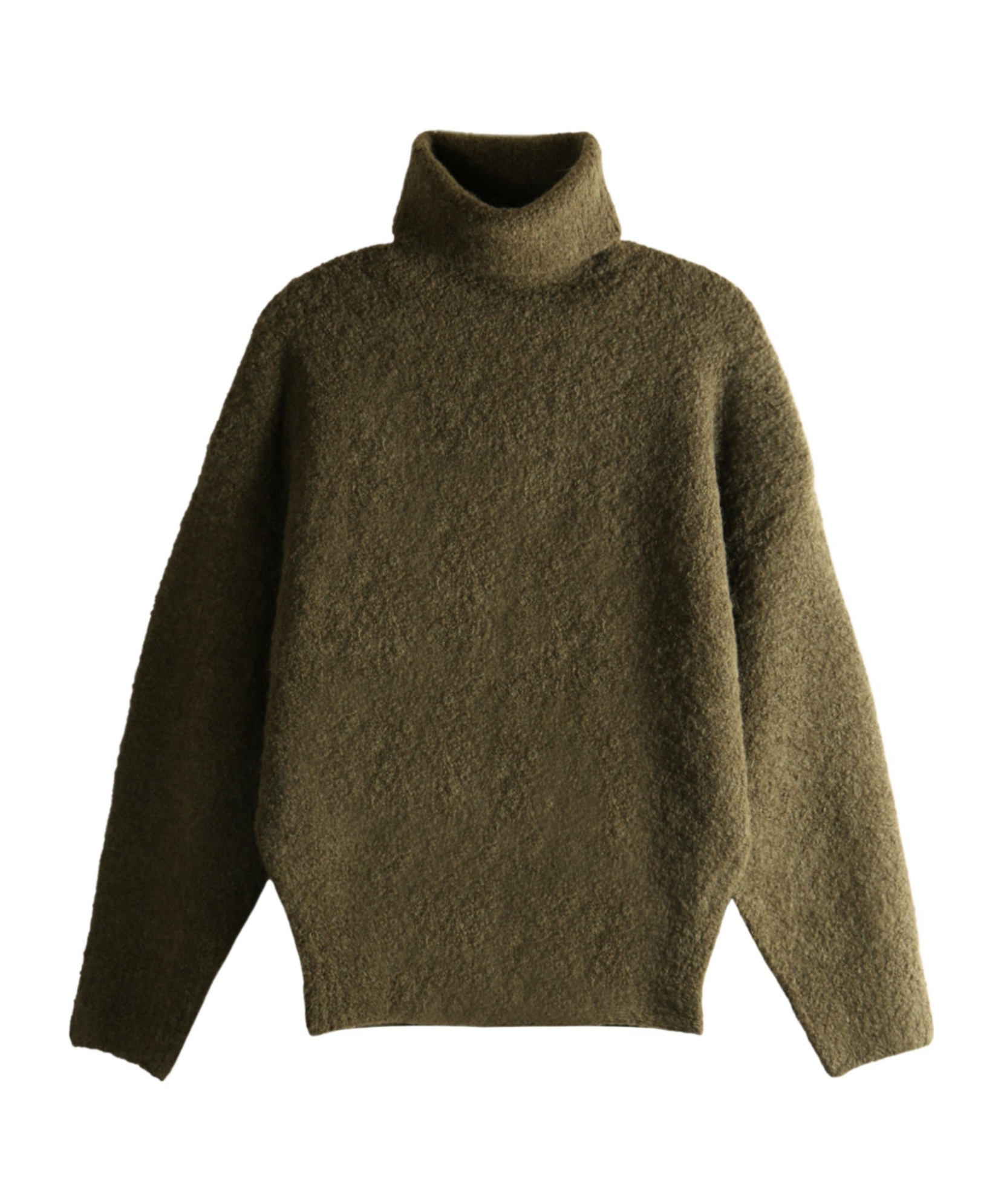Totême High-neck Wool Sweater In Green