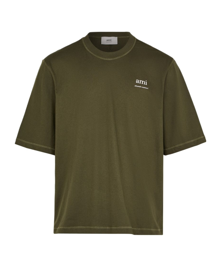 Shop Ami Alexandre Mattiussi Short-sleeved T-shirt In Green