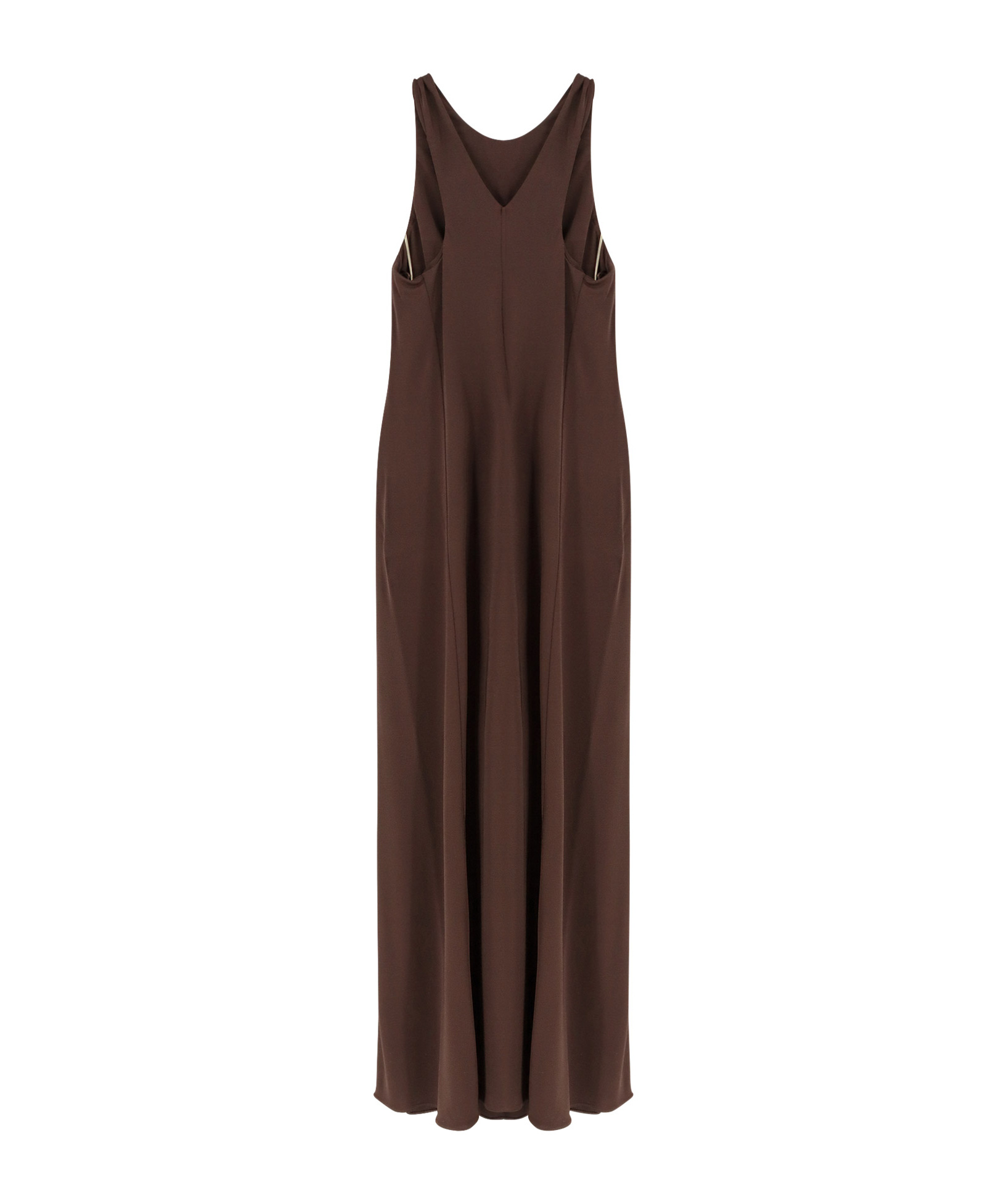 Max Mara Pompei Jersey Long Dress In Red