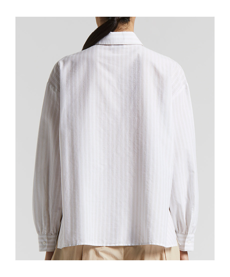 Peserico Concealed Button Long Sleeve Blouse