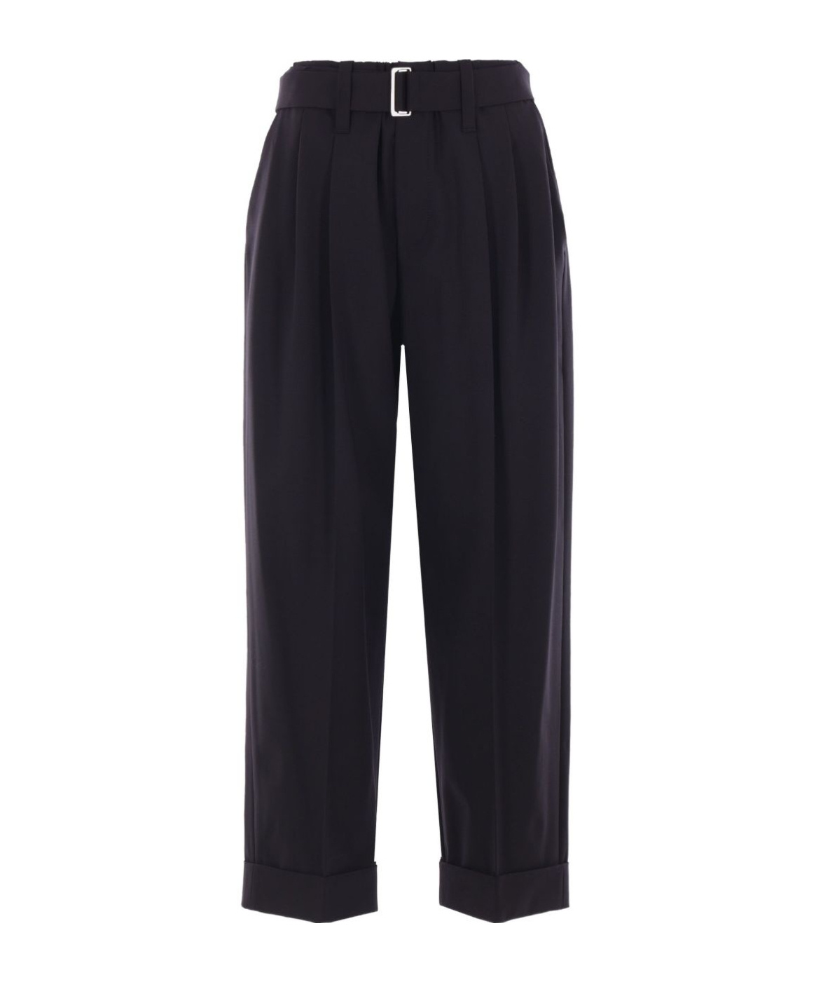 Brunello Cucinelli Pleated Belted Trousers In Black