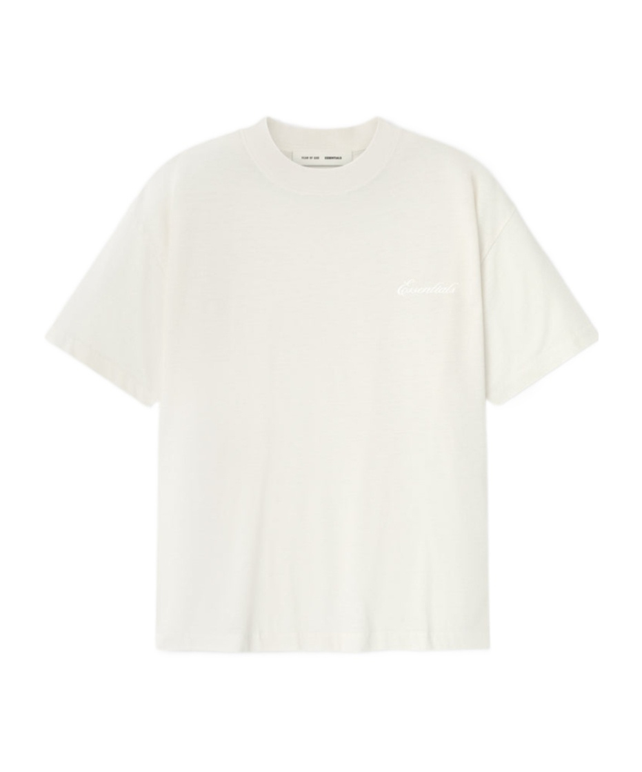 Essentials Embroidered Essential Tee In White