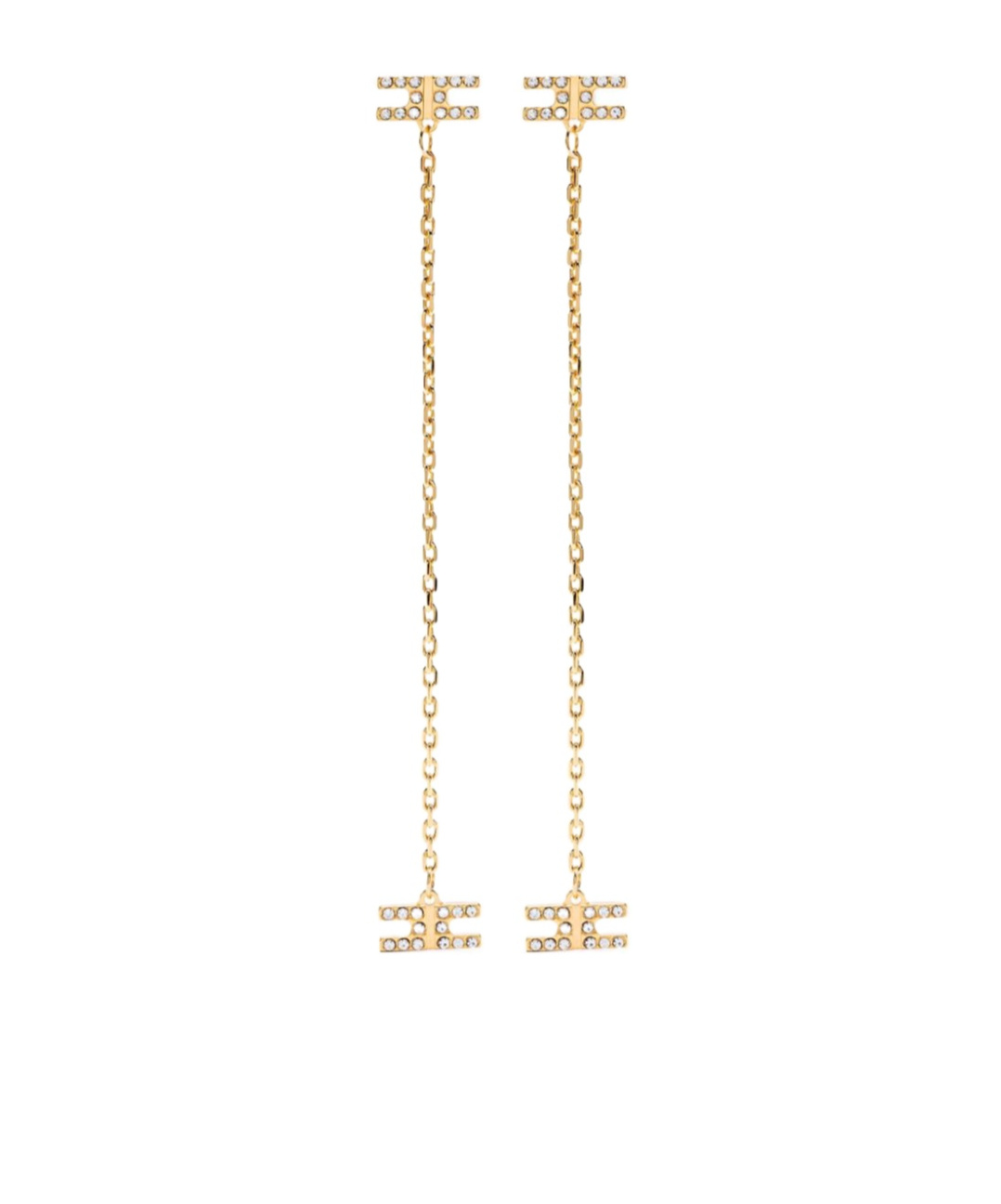 ELISABETTA FRANCHI CRYSTAL-EMBELLISHED EARRINGS