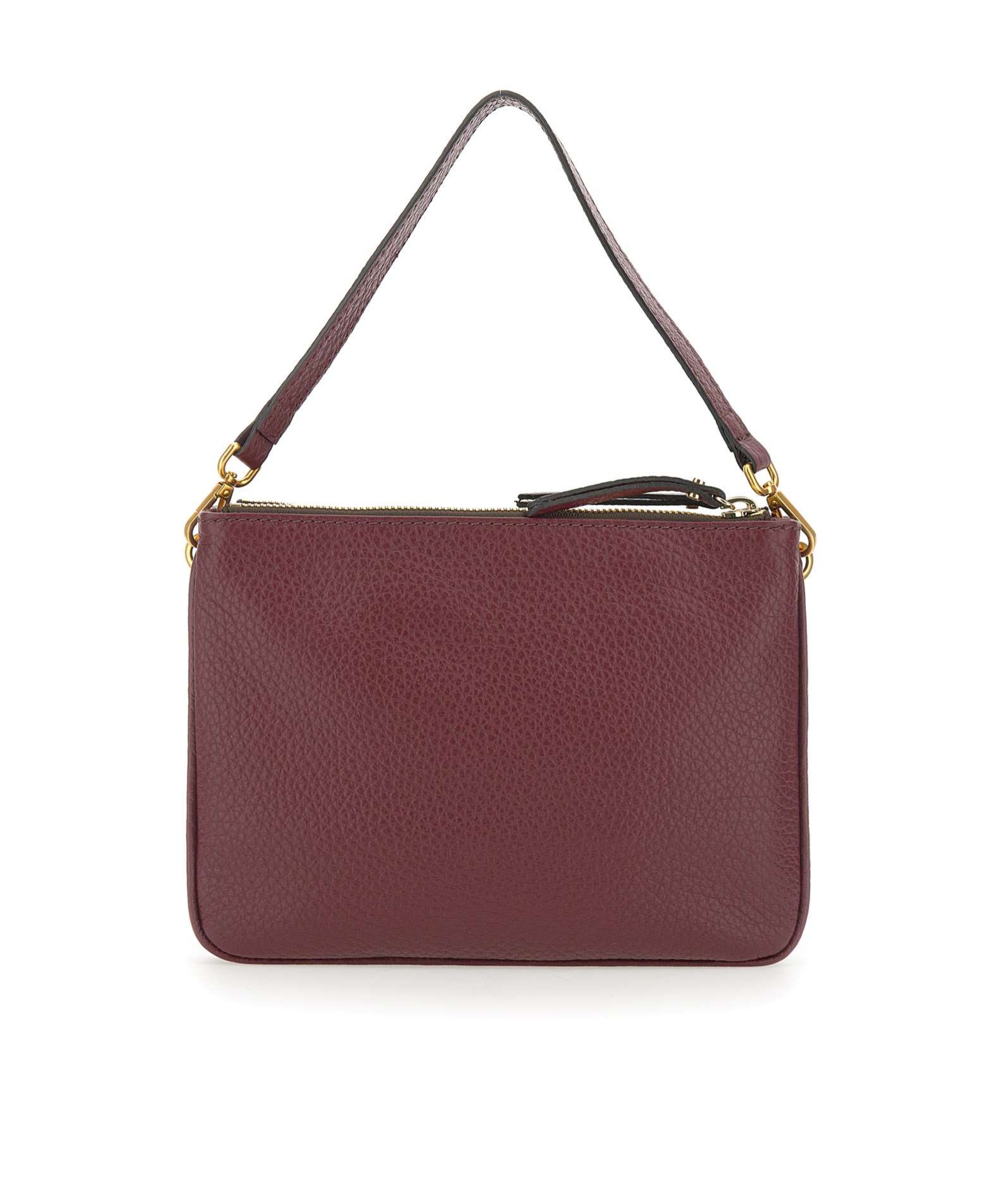 Gianni Chiarini Logo Embossed Zipped Shoulder Bag In Red
