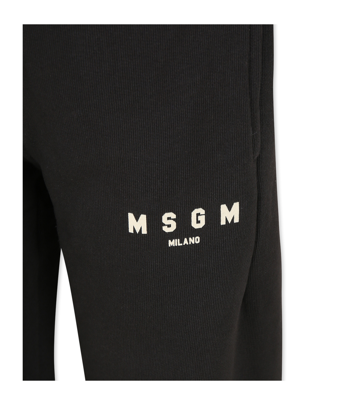 Msgm Logo-print Sweatpants In Black