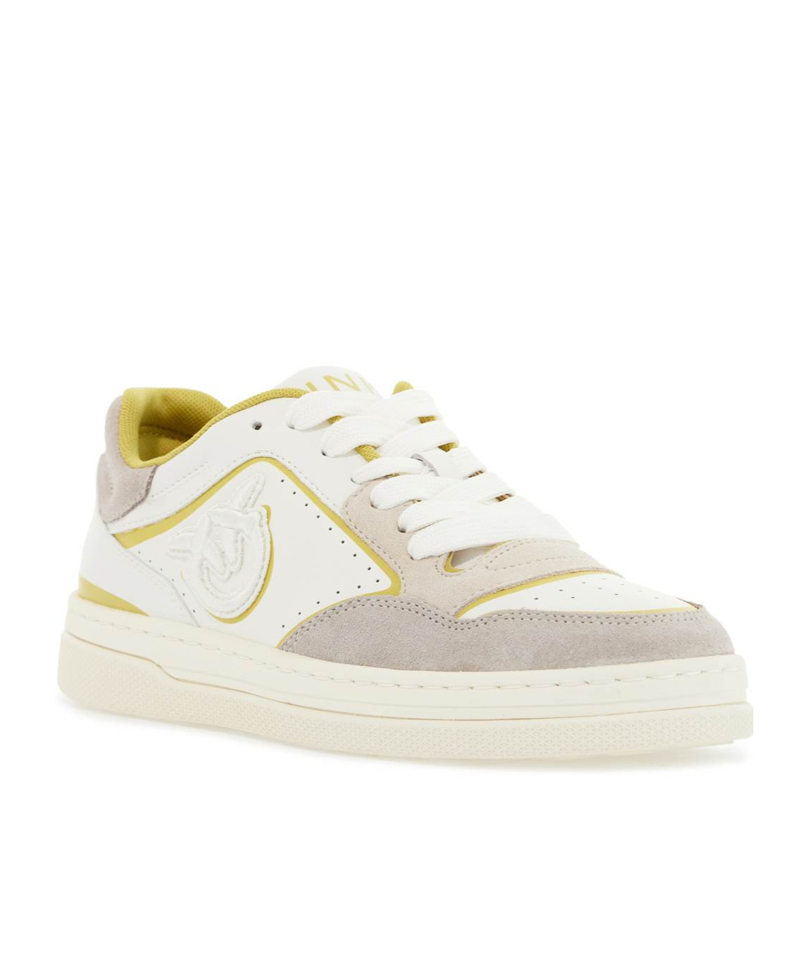 Shop Pinko Love Birds-motif Sneakers In White