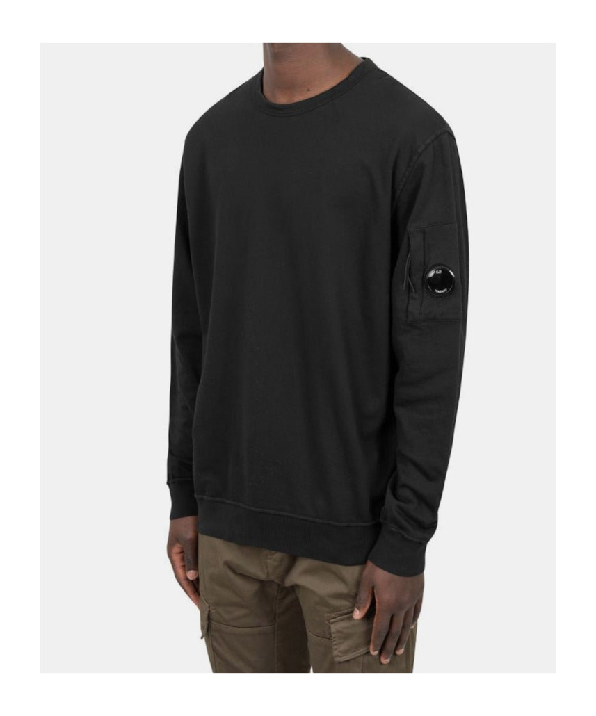 C.p. Company Logo Sweatshirt In Black