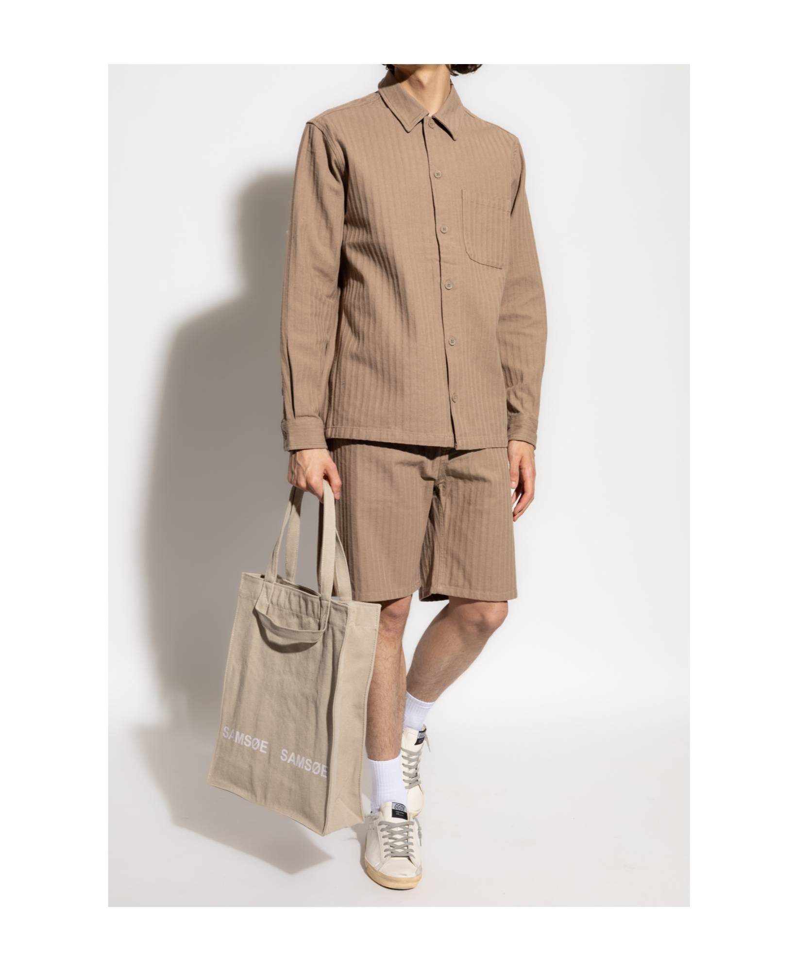 Samsoe & Samsoe Saeddie Striped Shorts