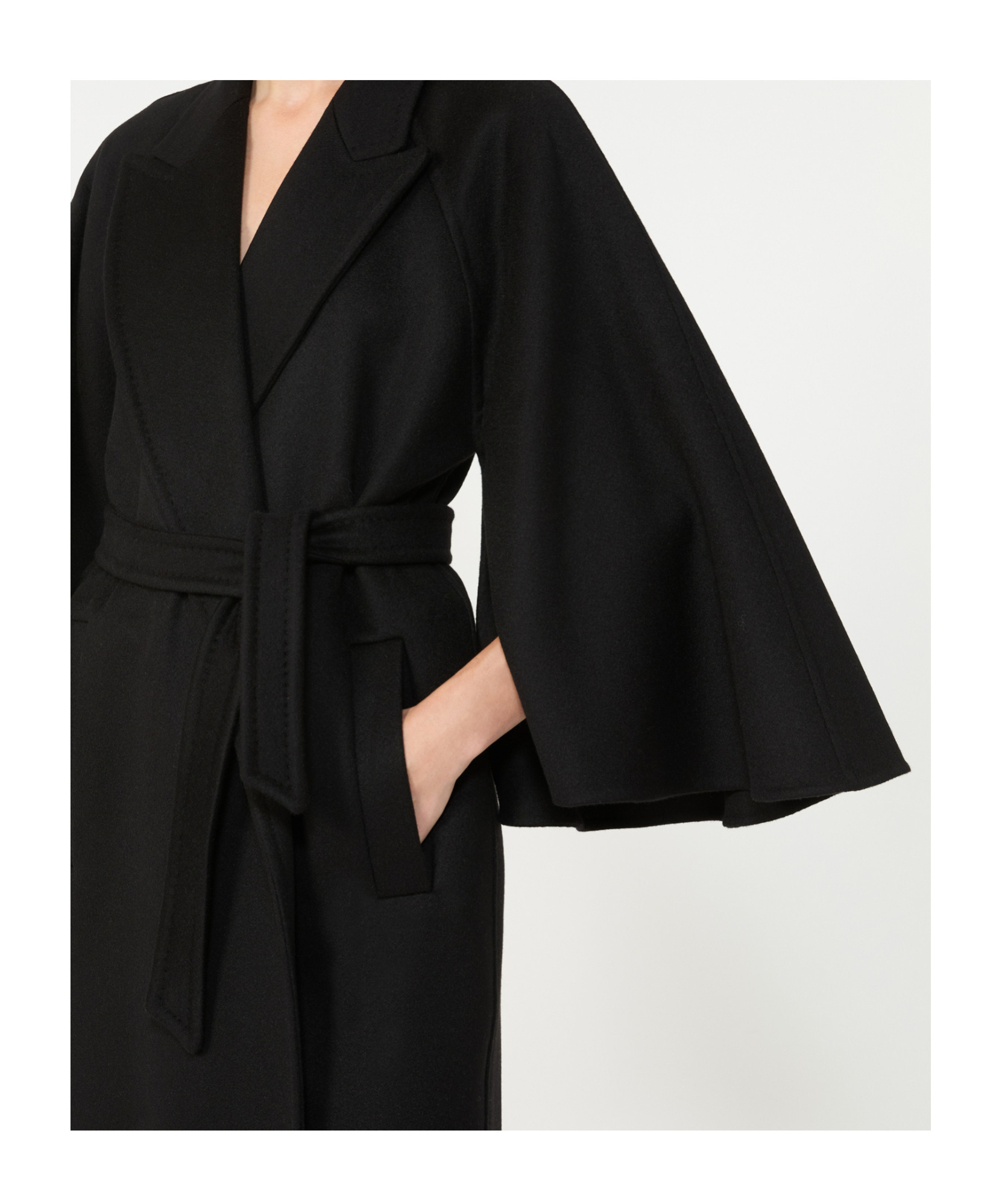Max Mara Long Coat By In Black