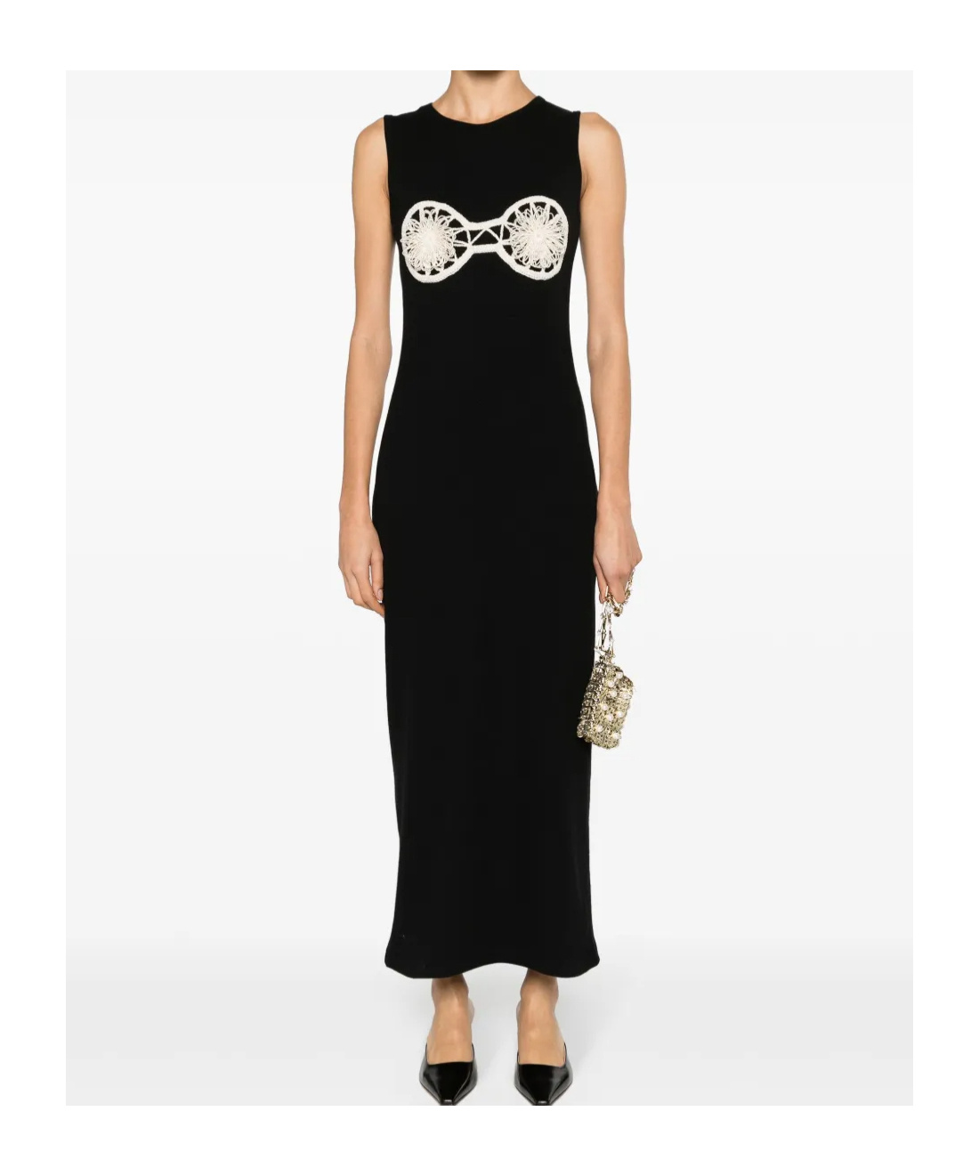 Magda Butrym Crochet-detailed Cotton Maxi Dress