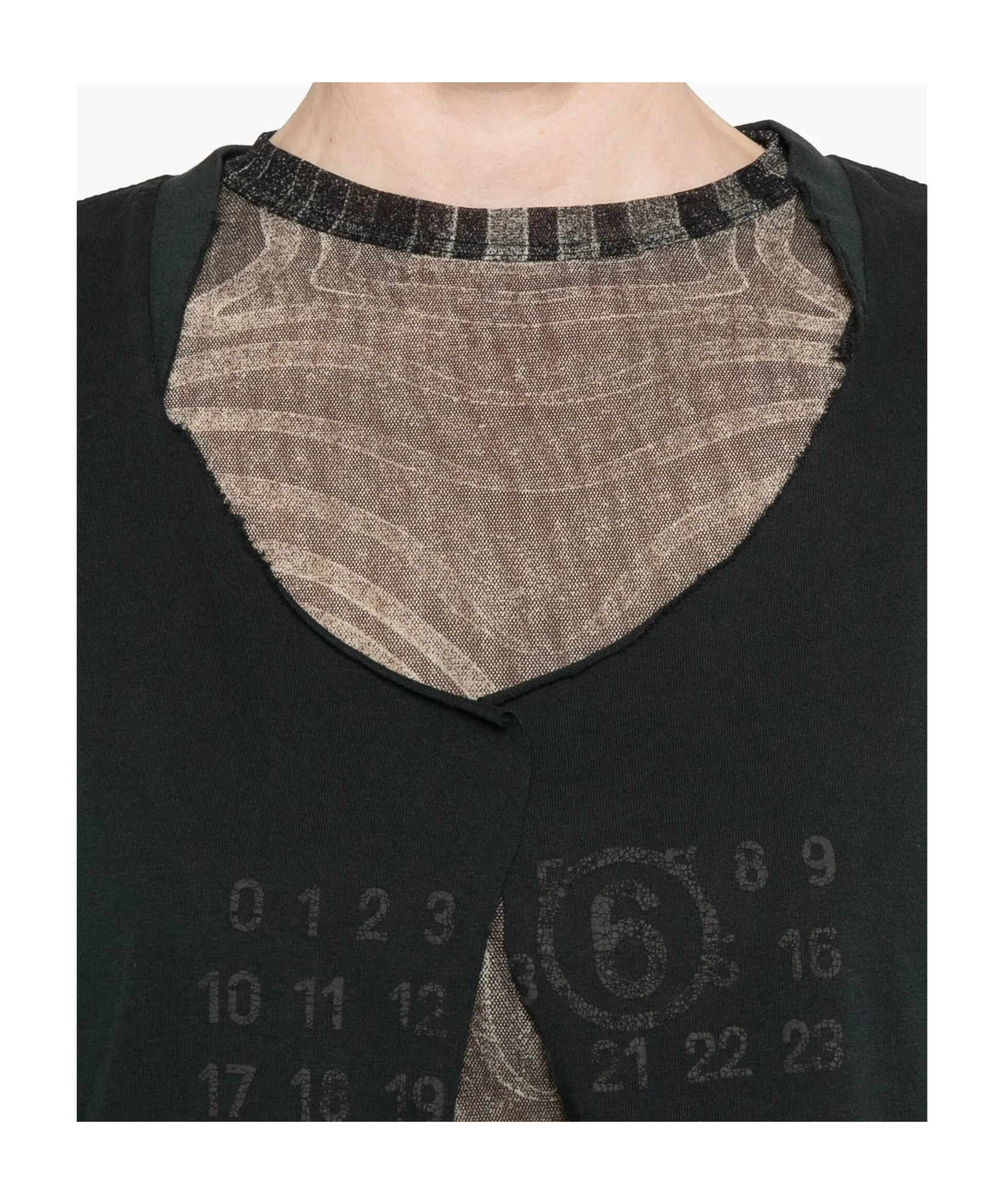 Mm6 Maison Margiela Mm6 By Maison Margiela Black Regular Fit Vest In Green