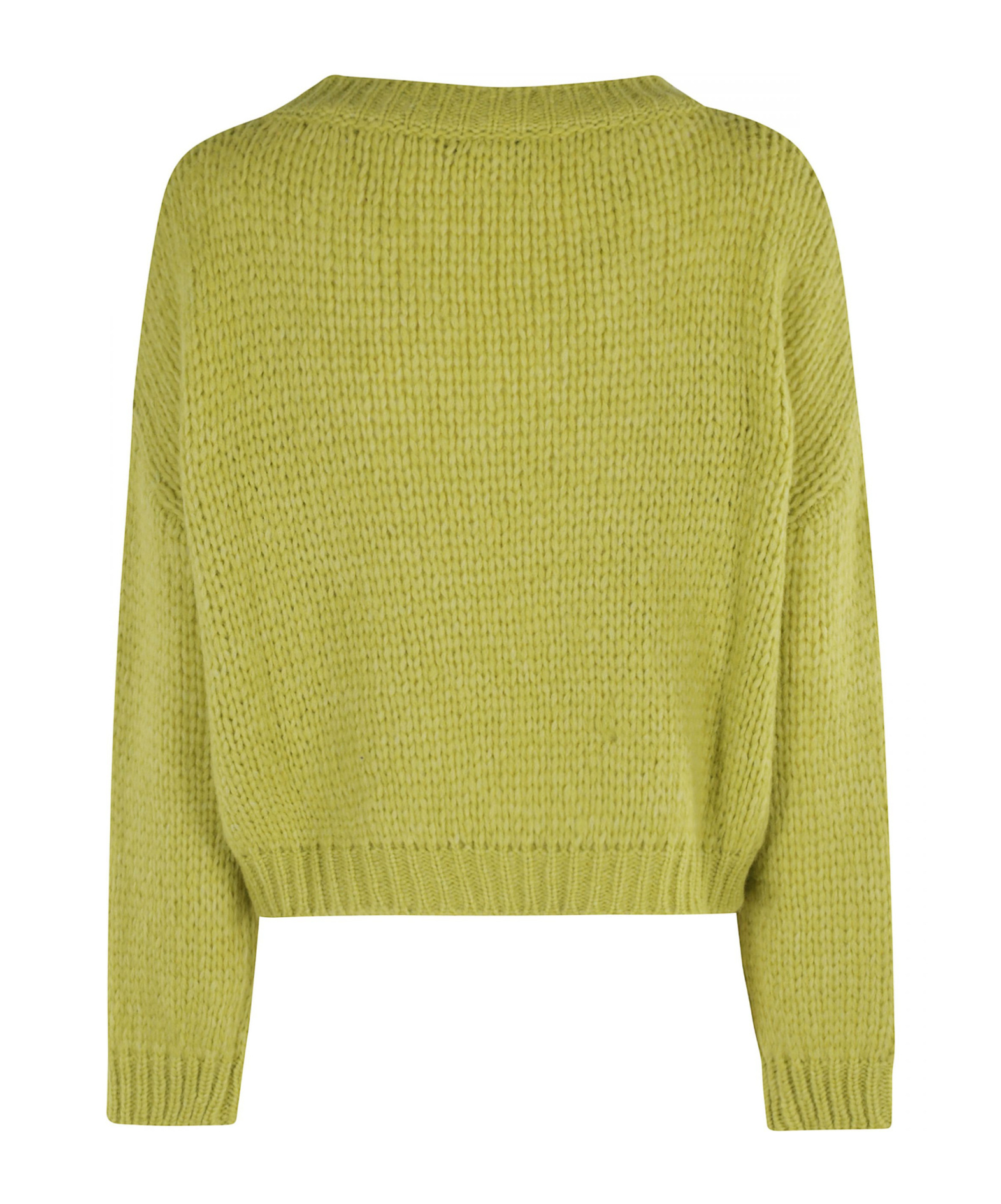 Roberto Collina Relaxed Fit V-neck Alpaca Blend Sweater In Green