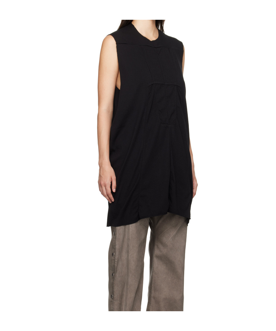Rick Owens Drkshdw Black Luxor Sl Tank Top In Black