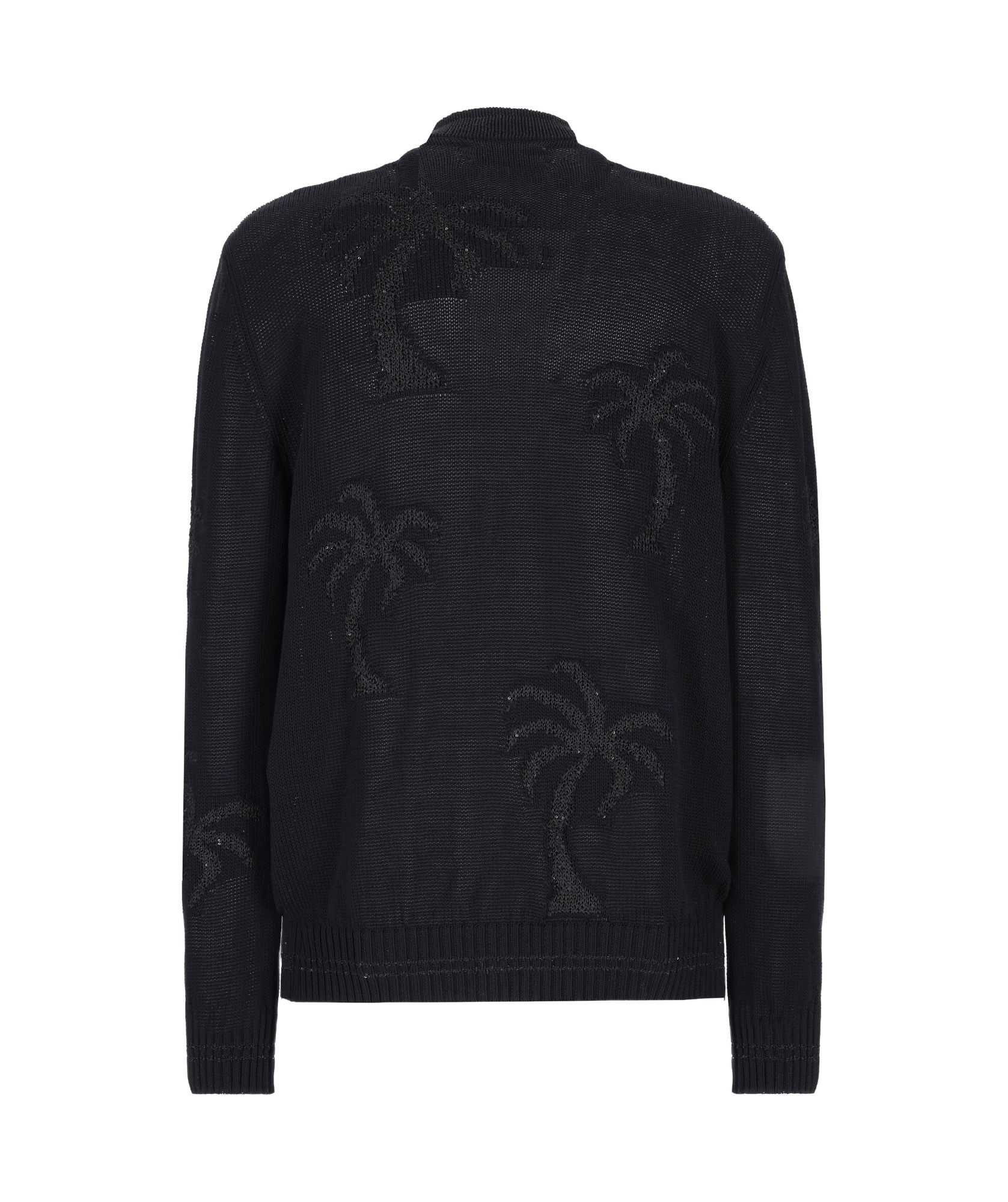 Shop Laneus Palm Tree-embroidered Jacket In Black