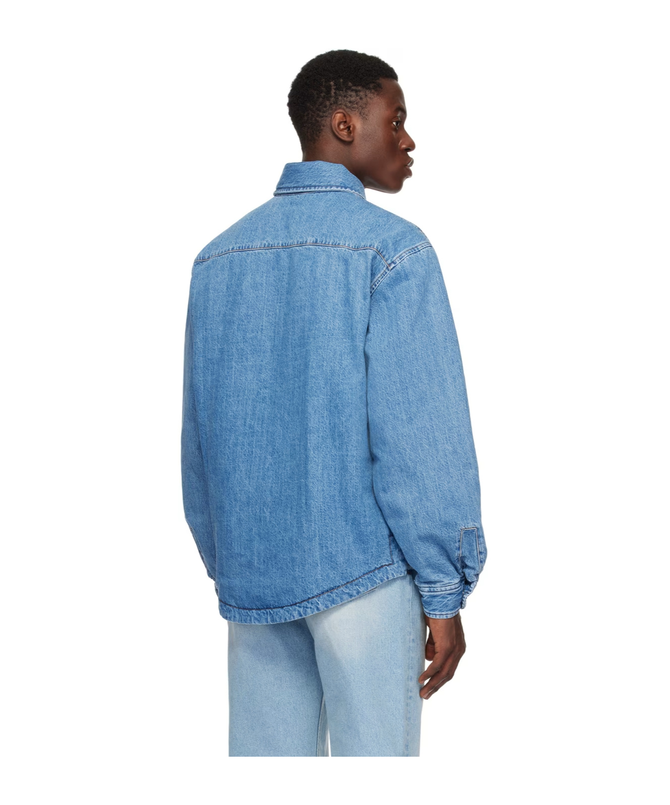 Jacquemus La Chemise Boulanger Shirt Jacket In Blue