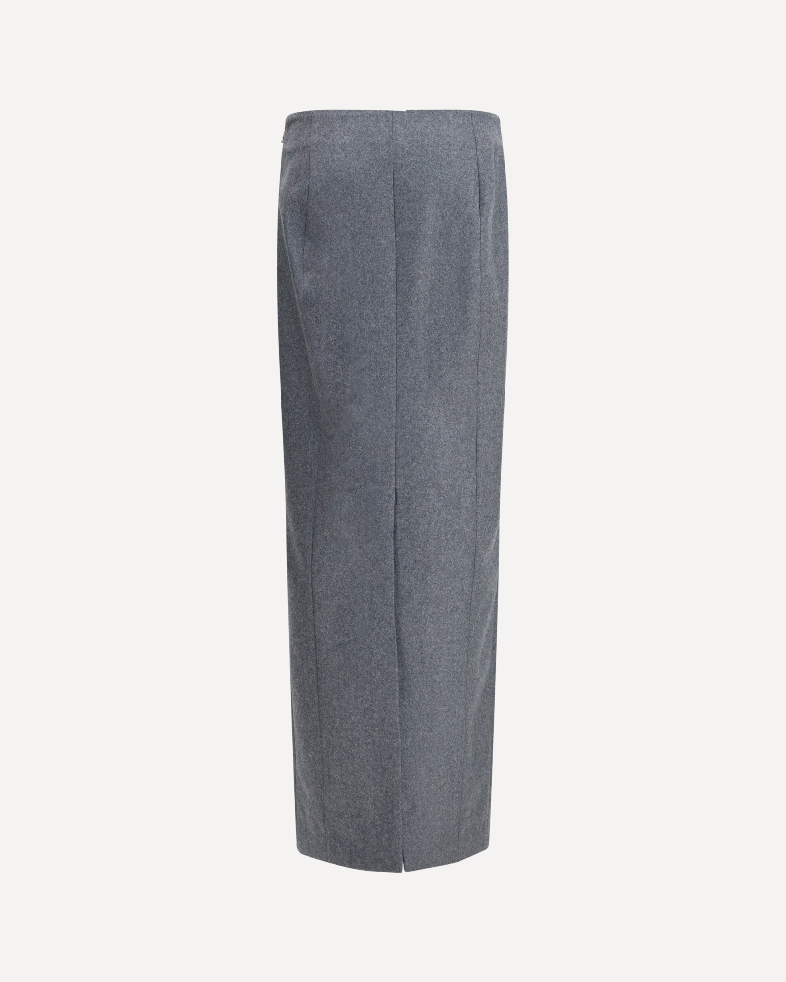 Thom Browne Grosgrain Loop Tab Pencil Skirt In Gray