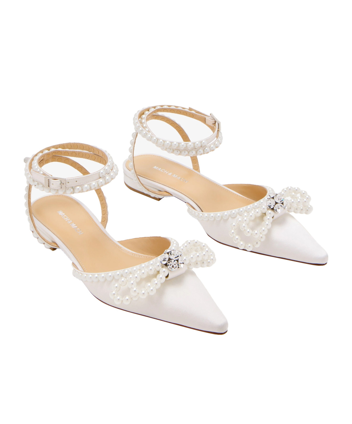 Machmach Pointed-toe Flats In Pink