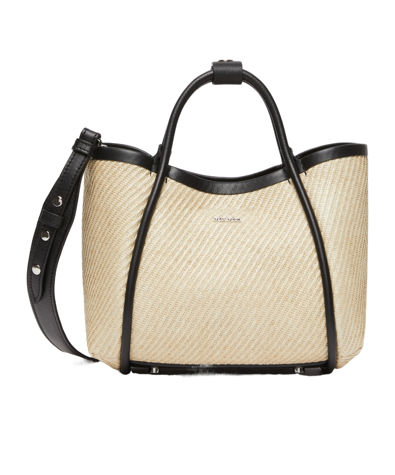 Max Mara Summermarines Handbag Light Blue In Nude