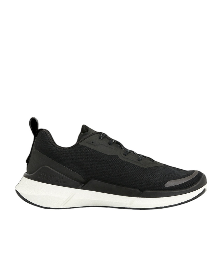 Ecco Lace-up Mesh Sneakers In Black