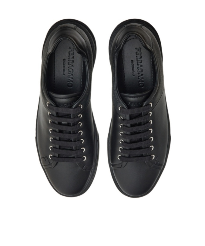 Ferragamo Low-top Trainers In Black