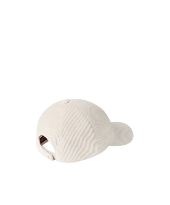 Gucci Corduroy Baseball Hat In White