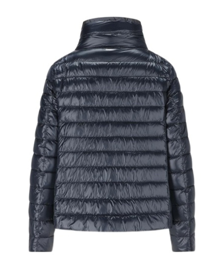 Herno Funnel Neck Reversible Puffer Jacket In Black