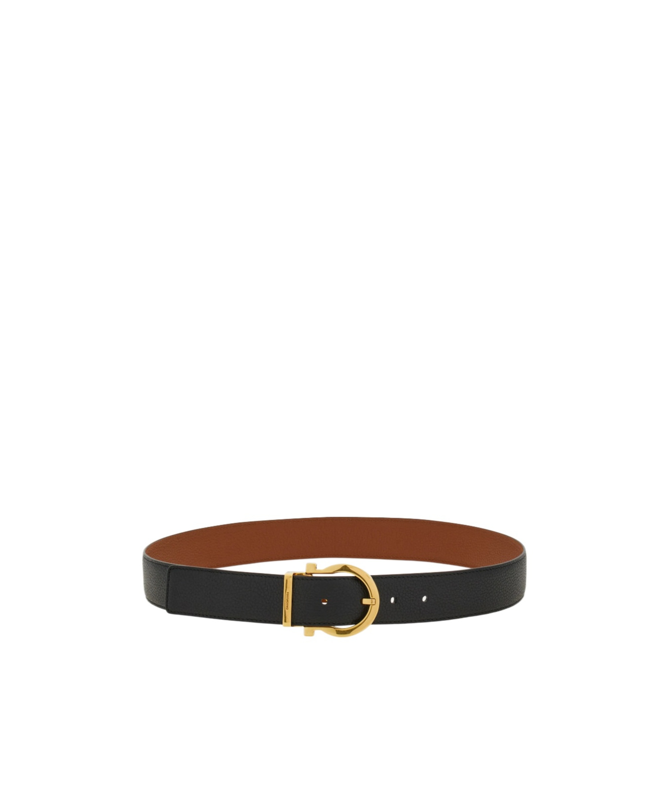 Ferragamo Reversible And Adjustable Gancini Belt In Multi