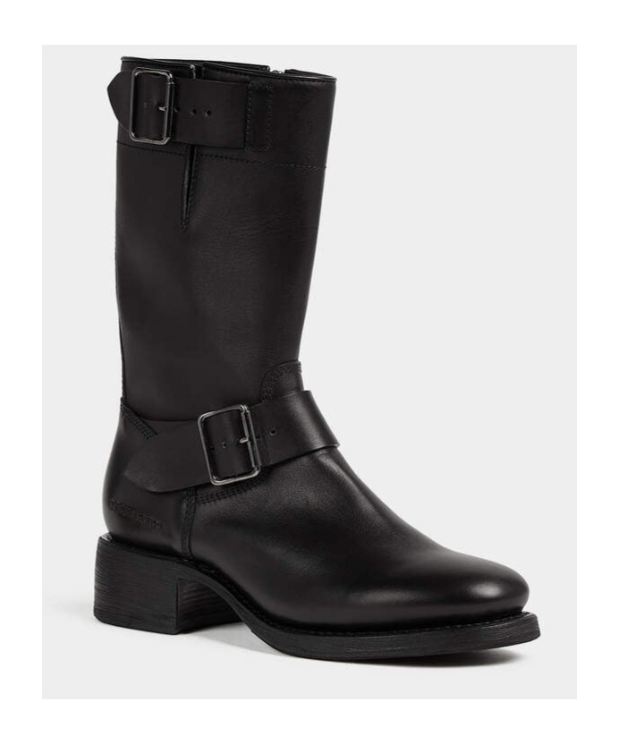 Dsquared2 Embossed Short Boots In Black