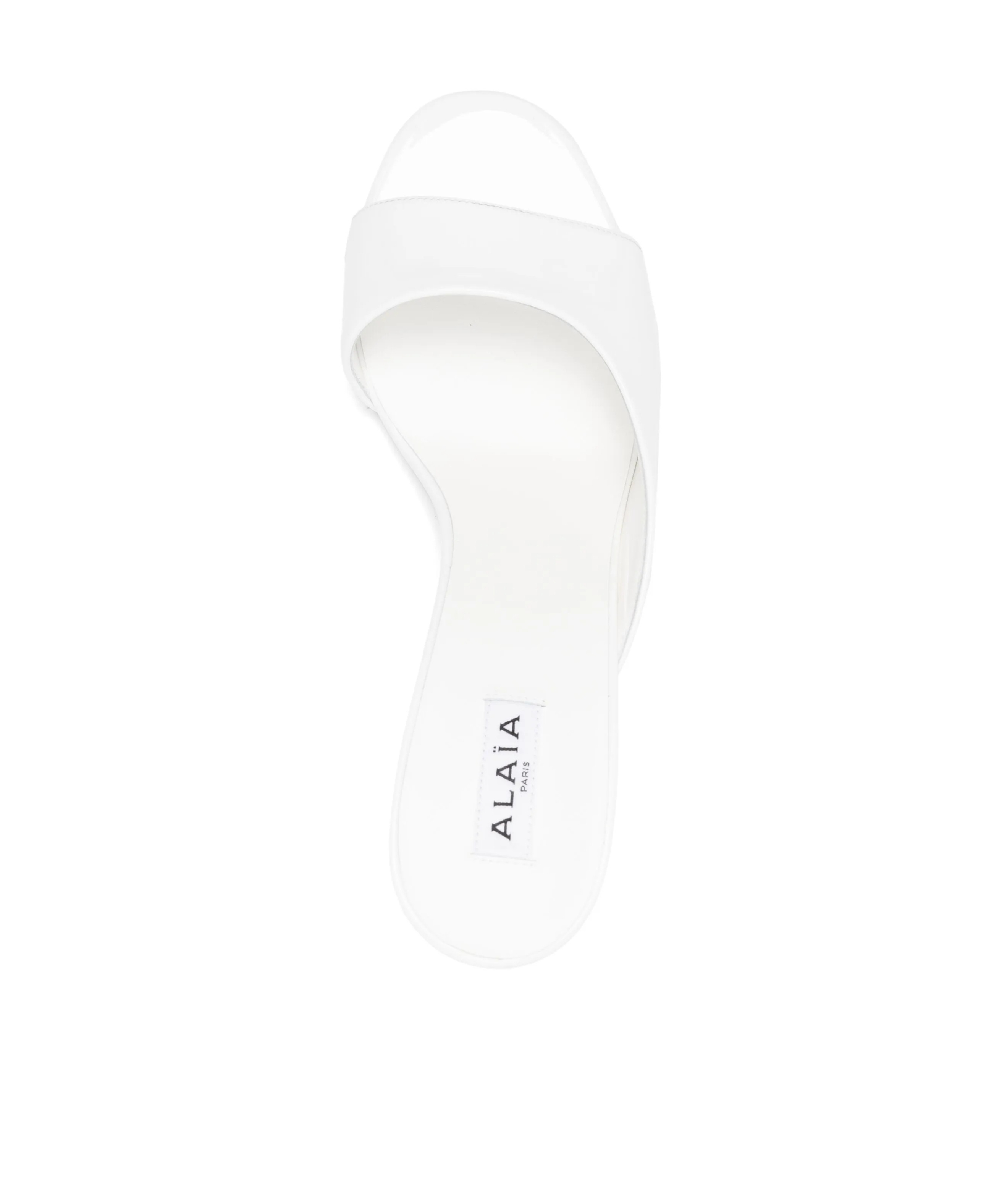 Alaïa Round-toe Wedge Sandals In White