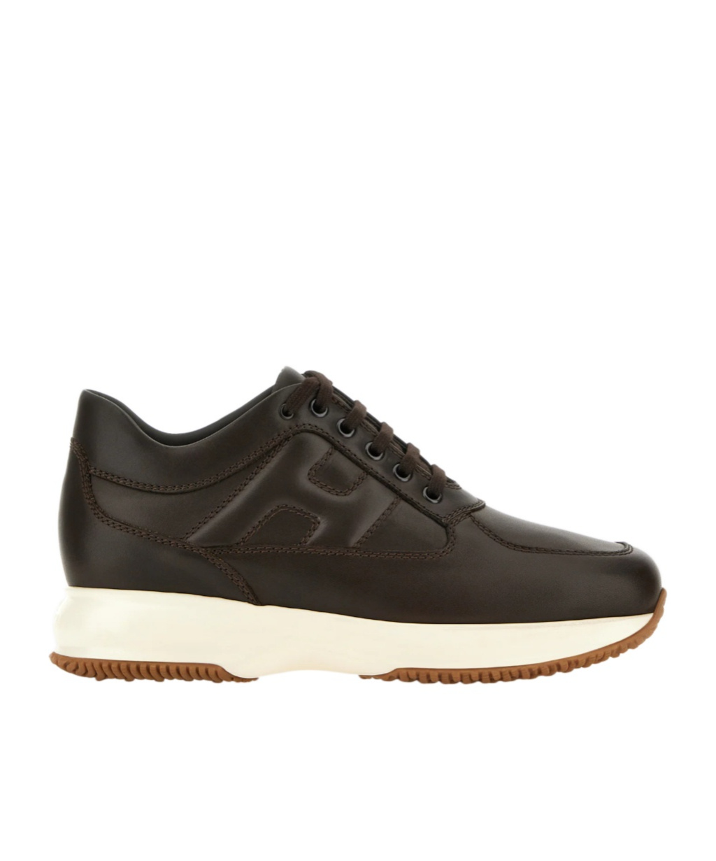 Hogan Interactive Sneakers In Brown