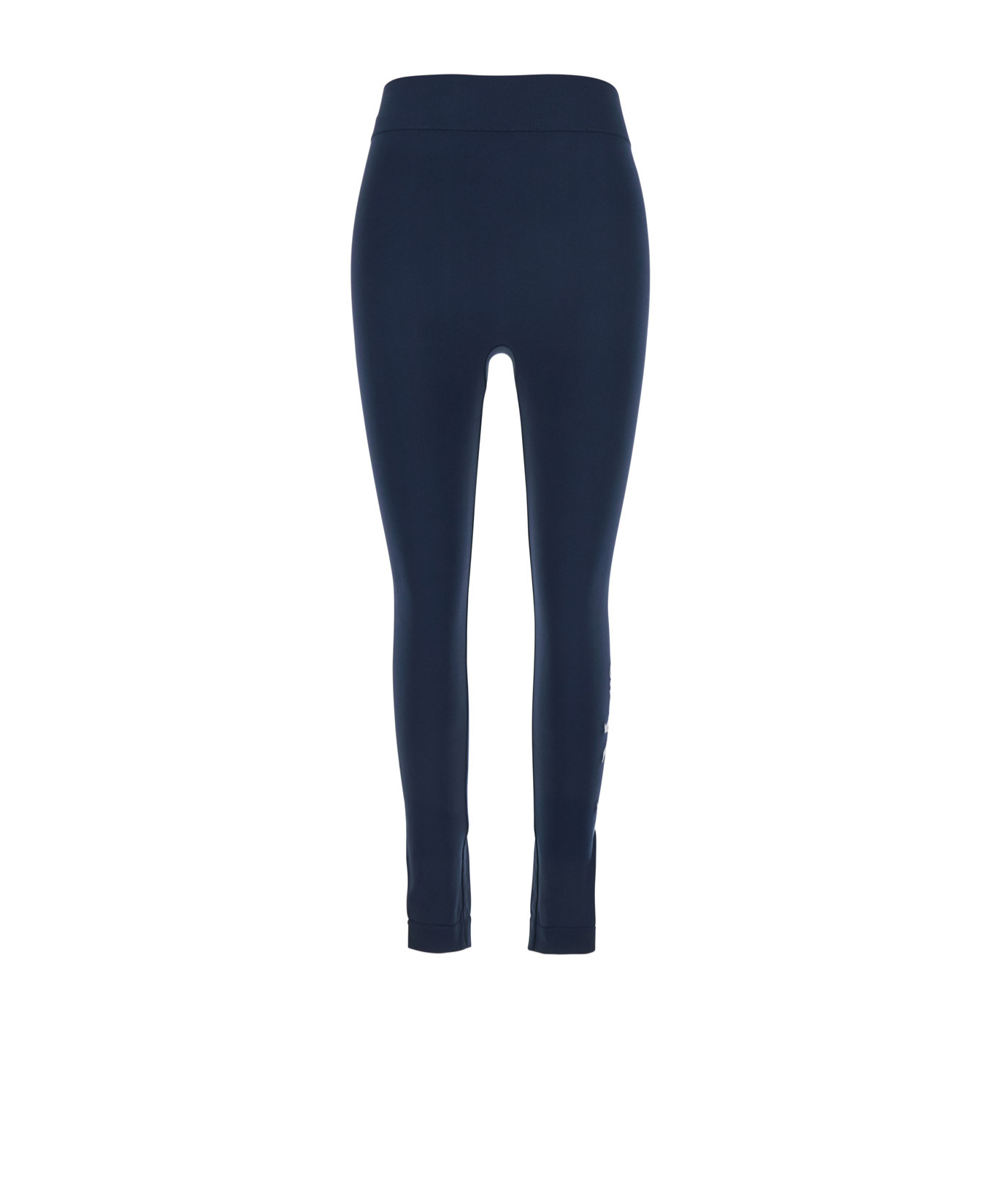 Max Mara Stretch Technical Fabric Leggings In Blue