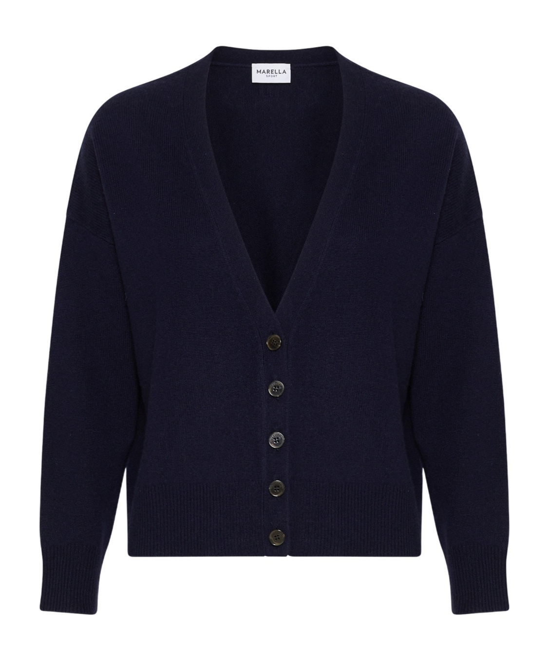 Marella Cashmere-blend Cardigan - Navy In Blue