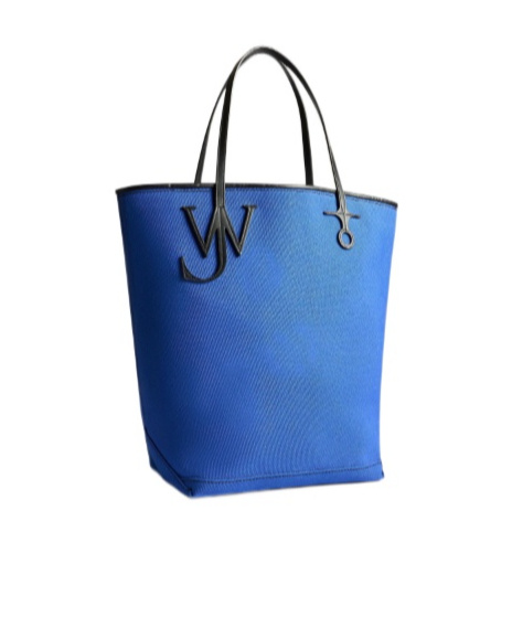 Jw Anderson Large Anchor Canvas Leather Tote In Blue In Multi