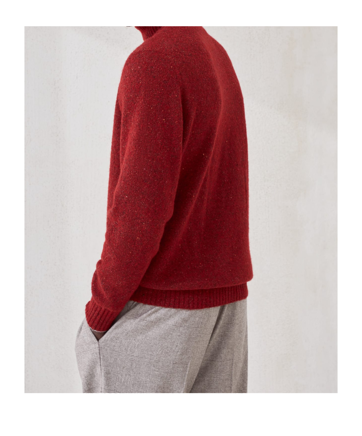 Brunello Cucinelli High Neck Sweater In Red