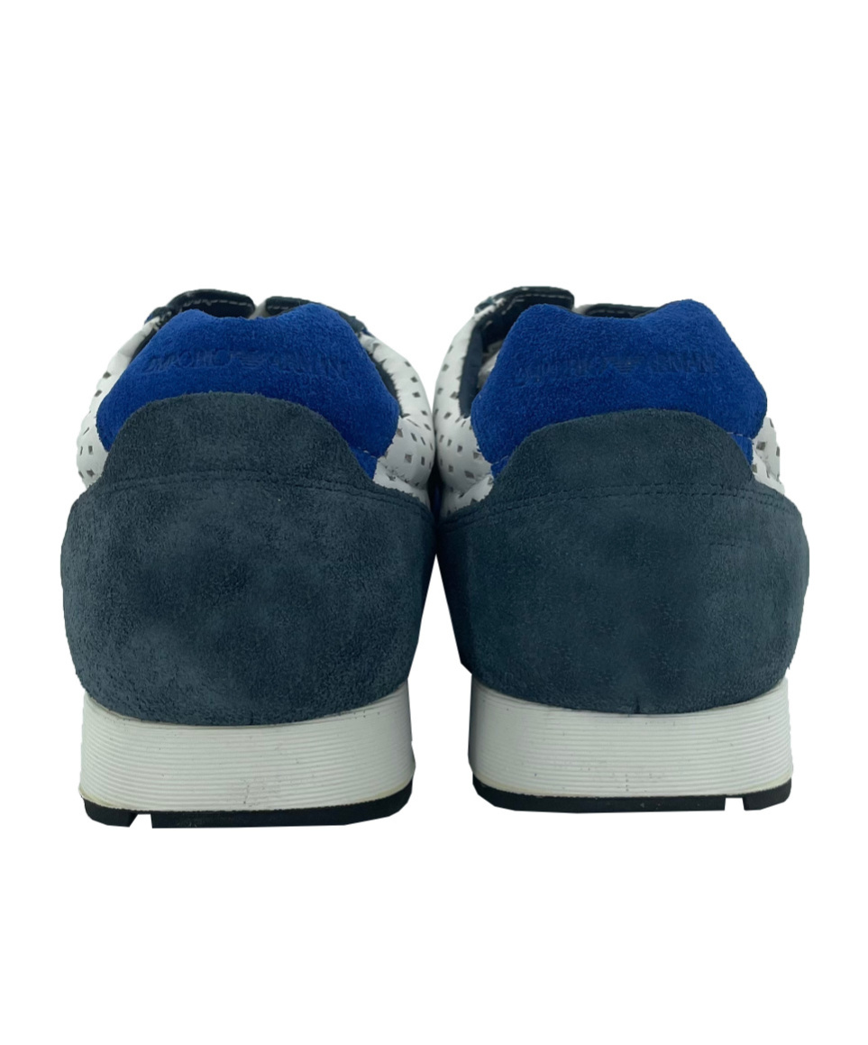 Emporio Armani Mesh Eagle Sneakers In Multicolor