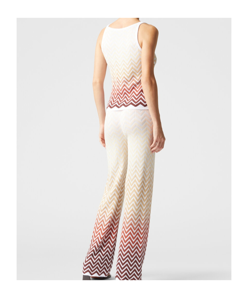 Shop Missoni Zigzag-woven Vest In Multicolor