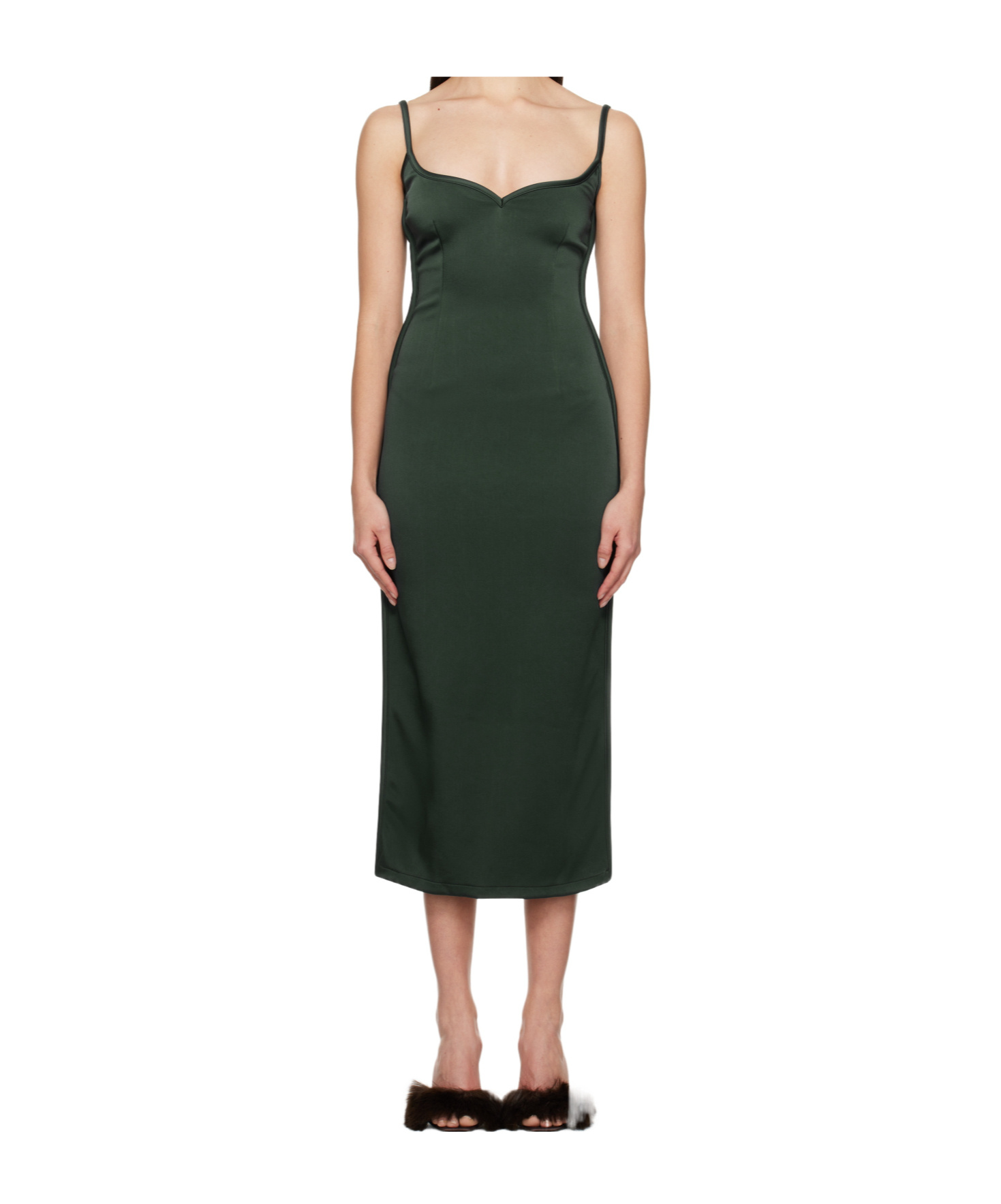 Paris Georgia Suspender Dress In Green